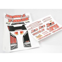 Hoja de calcomanías T-Maxx 3.3 de batalla larga, modelo 4908 Traxxas TRX4920X