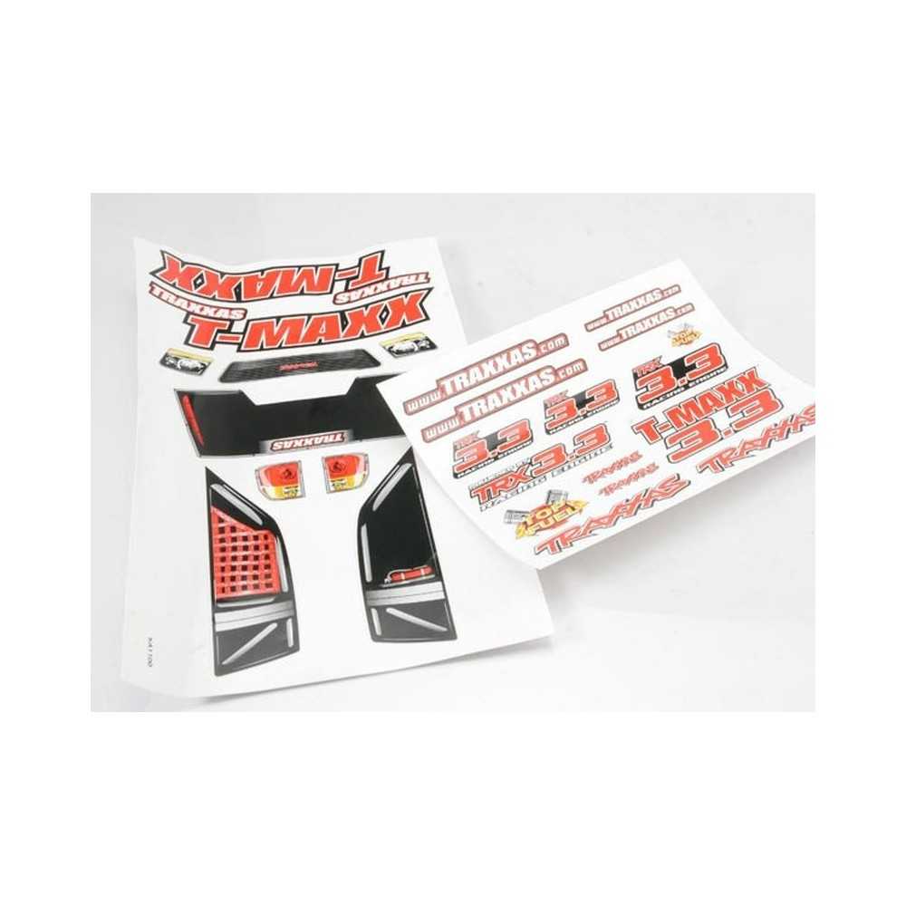 Traxxas Decal sheets t-maxx 3.3 (long wheelbase) (model 4908) TRX4920X
