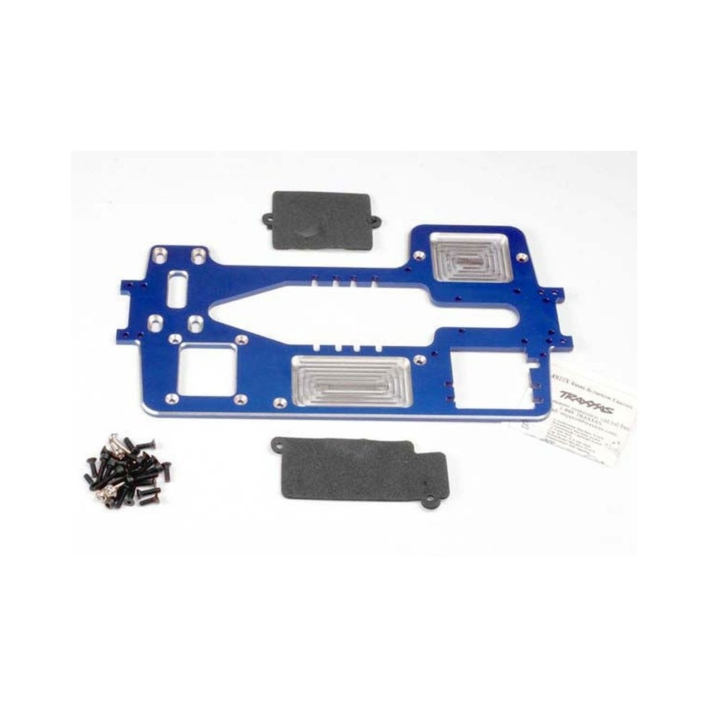 Chasis aluminio 7075-T6 mecanizado 4mm azul Traxxas Chasis aluminio 7075-T6 mecanizado 4mm azul Traxxas