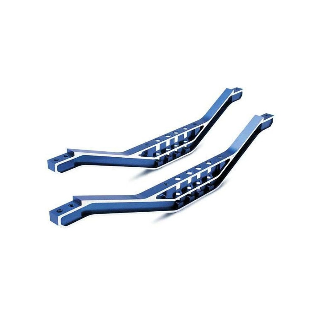 Refuerzos chasis inferiores aluminio azul par Traxxas Refuerzos chasis inferiores aluminio azul par Traxxas