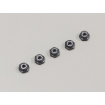 Tuercas Autoblocante Alu Gunmetal M2.6x3.0mm (5) Kyosho K.1-N2630NA-GM