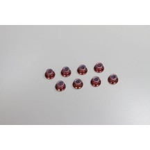 Tuercas autoblocantes espaldón rojo M4x5.6 mm Kyosho