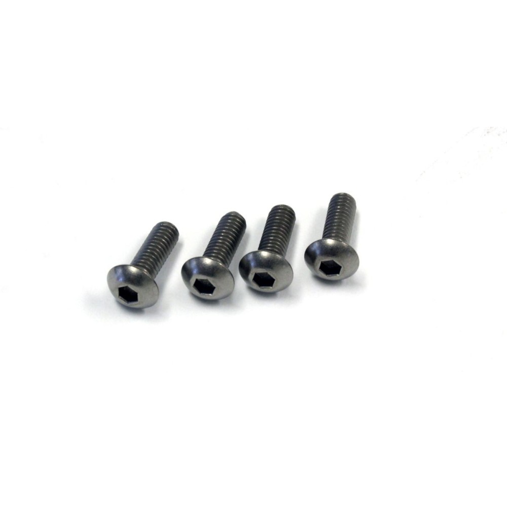Tornillos titanio cabeza redonda hexagonal M4x12 mm Kyosho Tornillos titanio cabeza redonda hexagonal M4x12 mm Kyosho