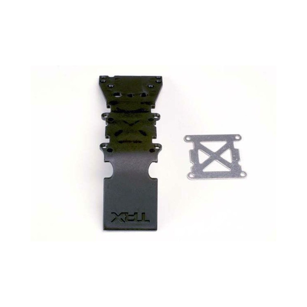 Placa deslizante delantera negro acero inoxidable Traxxas TRX4937