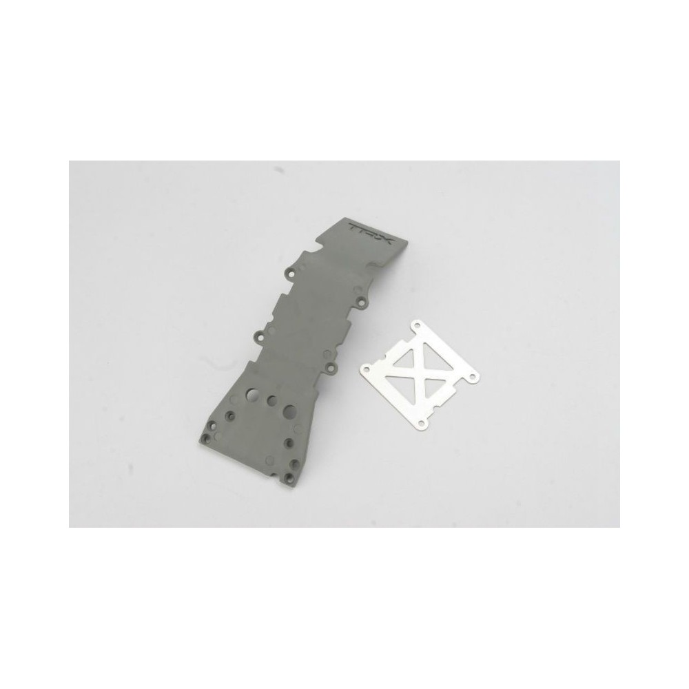 Placa deslizante delantera gris acero inoxidable Traxxas TRX4937A Placa deslizante delantera gris acero inoxidable Traxxas TRX4937A