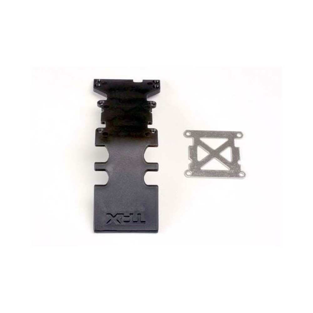Placa deslizante trasera negro acero inoxidable Traxxas TRX4938
