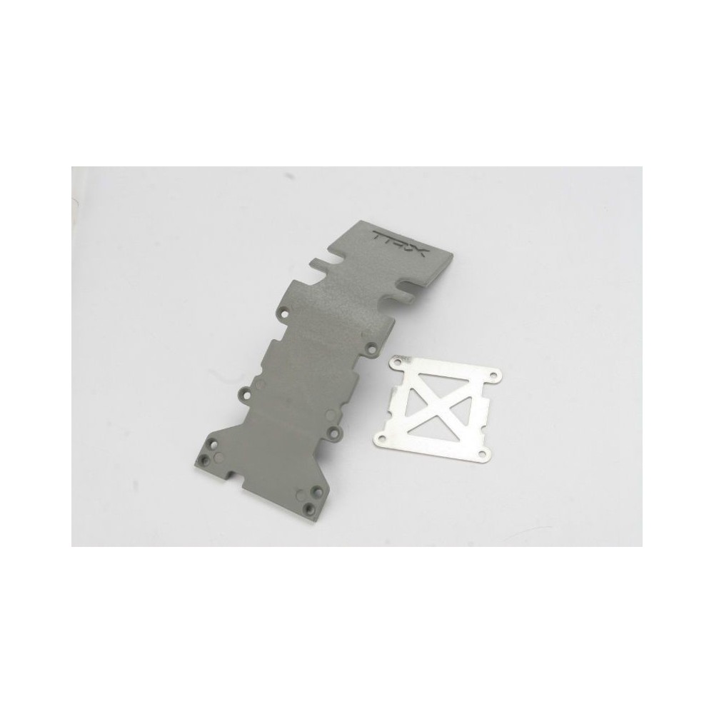 Placa deslizante trasera gris acero inoxidable Traxxas TRX4938A