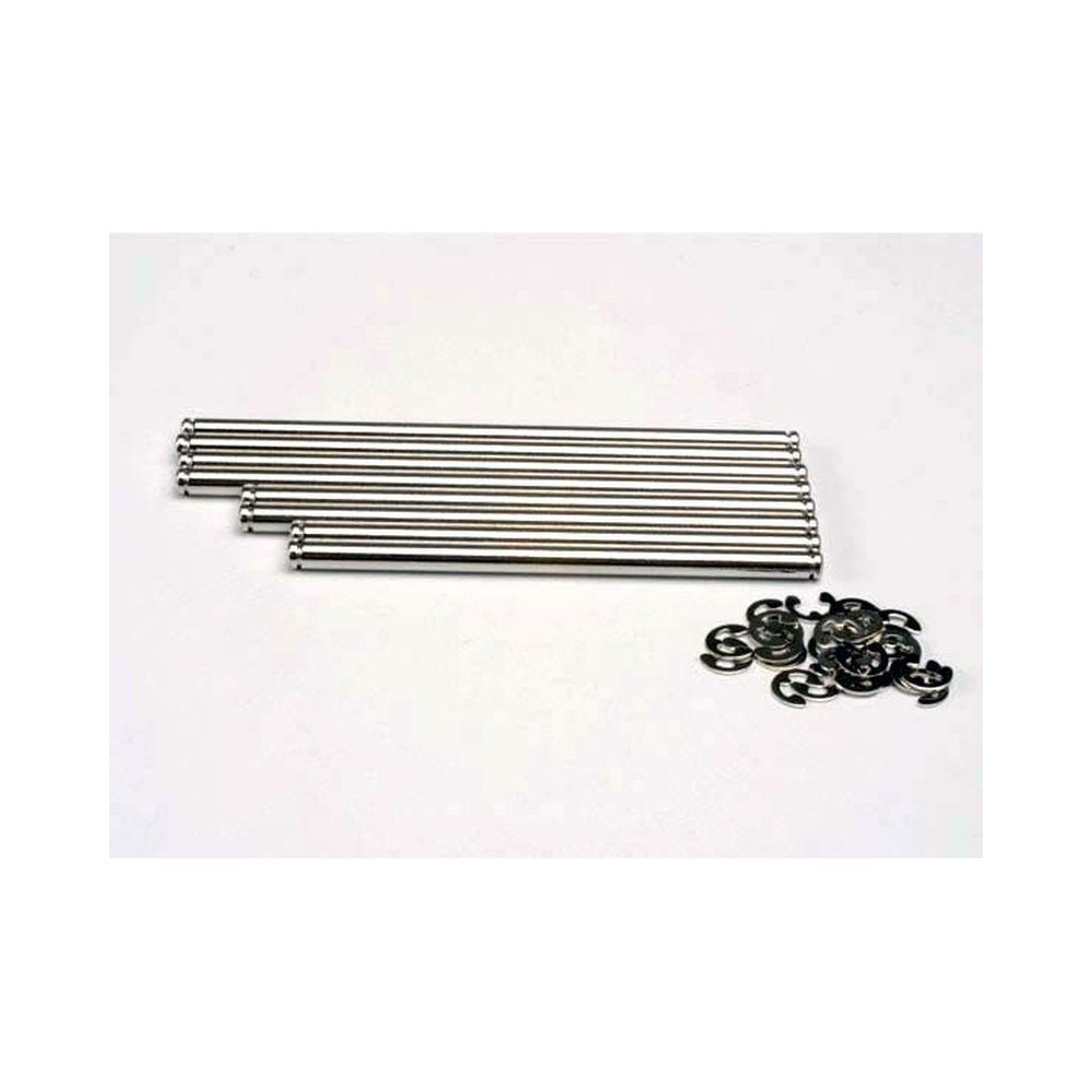 Juego de pernos de suspensión de acero inoxidable con anillas elásticas Traxxas TRX4939X Juego de pernos de suspensión de acero inoxidable con anillas elásticas Traxxas TRX4939X