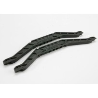 Refuerzos de chasis bajo plástico negro para base larga Traxxas TRX4963