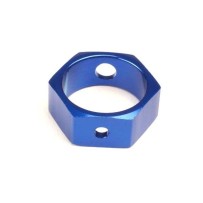 Adaptador de freno hexagonal aluminio azul para ejes reforzados Traxxas TRX4966X