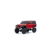 Kyosho Mini-Z 4X4 MX-01 Jeep Wrangler Rubicon Firecracker Red (KT531P) K.32521R