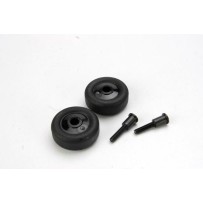 Traxxas Wheels (4) axles (2) for maxx wheelie bar TRX4976