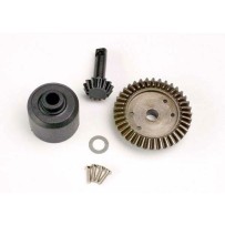 Corona de 37 dientes, piñón de 13 dientes y caja del diferencial con casquillo de teflón Traxxas TRX4981