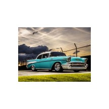 Fazer MK2 (L) Chevy Bel Air Coupe 1957 turquesa 1:10 Readyset Kyosho K.34433T1B (11)