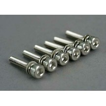 Traxxas Screws 3x15mm cap-head machine (hex drive) (with split and ) TRX5142