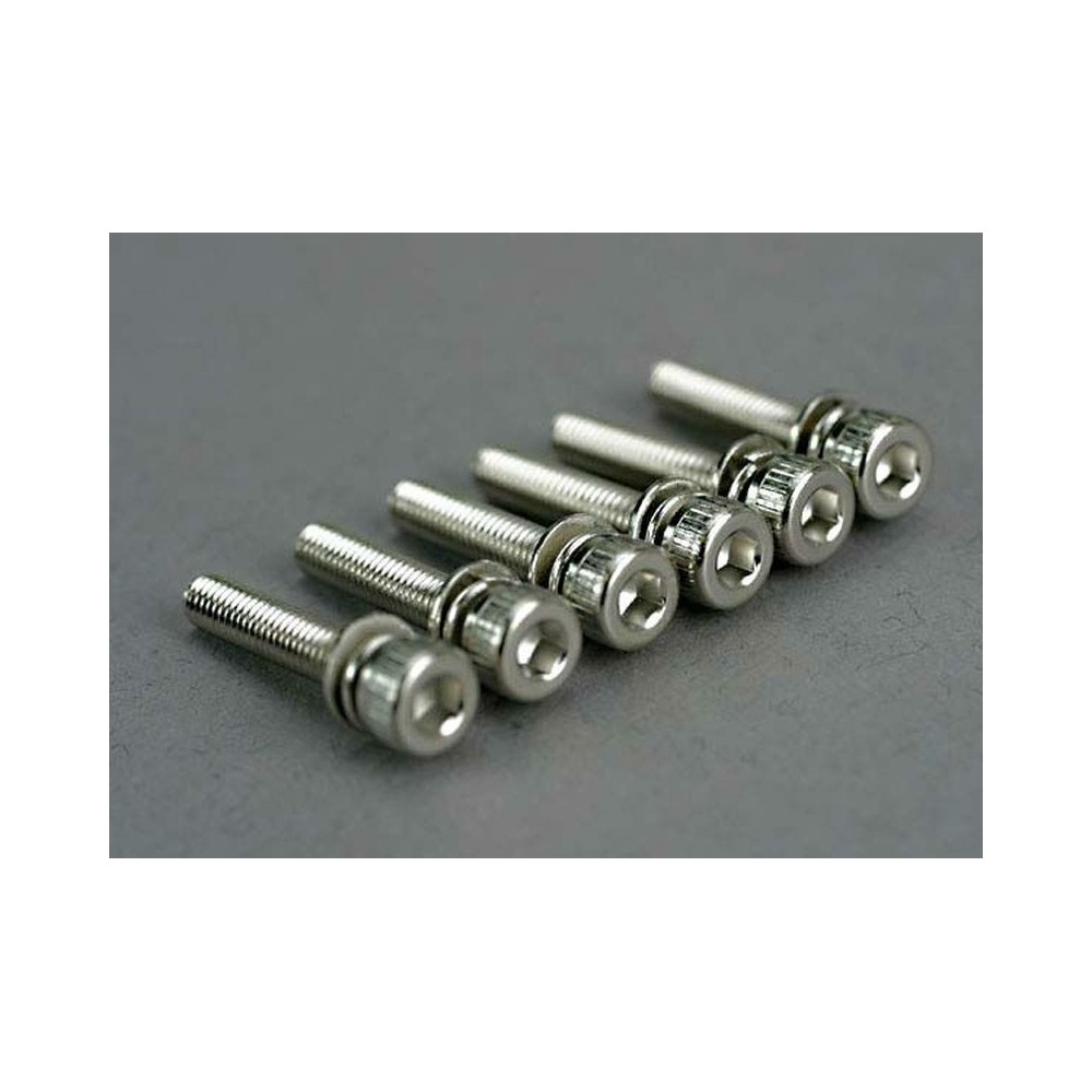 Traxxas Screws 3x15mm cap-head machine (hex drive) (with split and ) TRX5142 Traxxas Screws 3x15mm cap-head machine (hex drive) (with split and ) TRX5142
