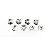 Traxxas Nuts 5mm flanged nylon locking (steel serrated) (8) TRX5147X