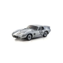 Kyosho First Mini-Z 1:28 Shelby Cobra Daytona Chrome K.66611C