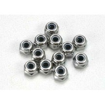 Tuercas Traxxas autoblocantes de nylon 2.5 mm (12) TRX5158