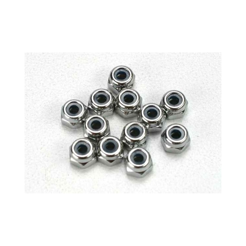 Tuercas Traxxas autoblocantes de nylon 2.5 mm (12) TRX5158 Tuercas Traxxas autoblocantes de nylon 2.5 mm (12) TRX5158