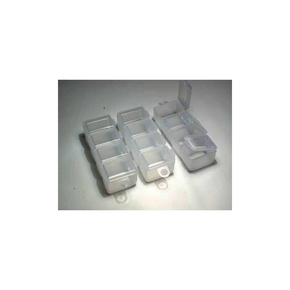 Caja de almacenamiento tamaño XS 89x36x26 mm, pack de 3, Kyosho K.80466 Caja de almacenamiento tamaño XS 89x36x26 mm, pack de 3, Kyosho K.80466