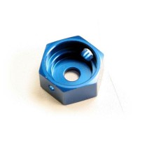 Adaptador de freno hexágono de aluminio azul para T-Maxx Traxxas TRX5165