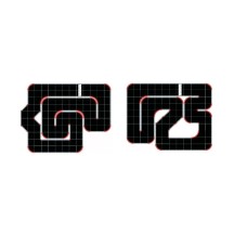 Ángulos de 45 grados Mini-Z Grand Prix Circuito 50 12 piezas Kyosho K.87053-03B (3)