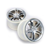 Traxxas Wheels ss (split spoke) 3.8 (satin) (2) (fits revo maxx ser ) TRX5172