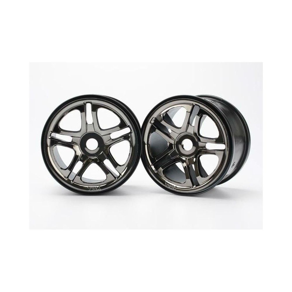 Llantas cromo negro partidas 3.8 Traxxas TRX5172A