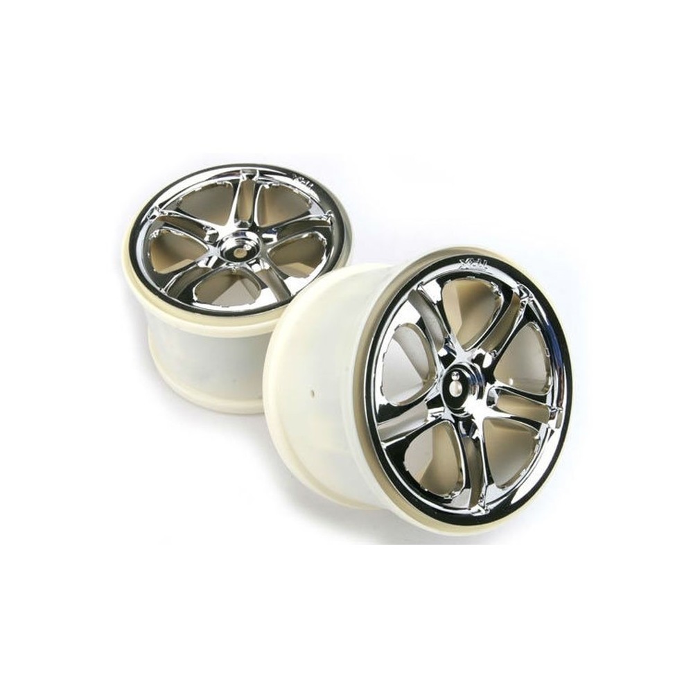Llantas cromadas partidas 3.8 para series Revo Maxx Traxxas TRX5172X Llantas cromadas partidas 3.8 para series Revo Maxx Traxxas TRX5172X
