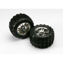 Ruedas montadas cromo partidas blancas Traxxas TRX5174R