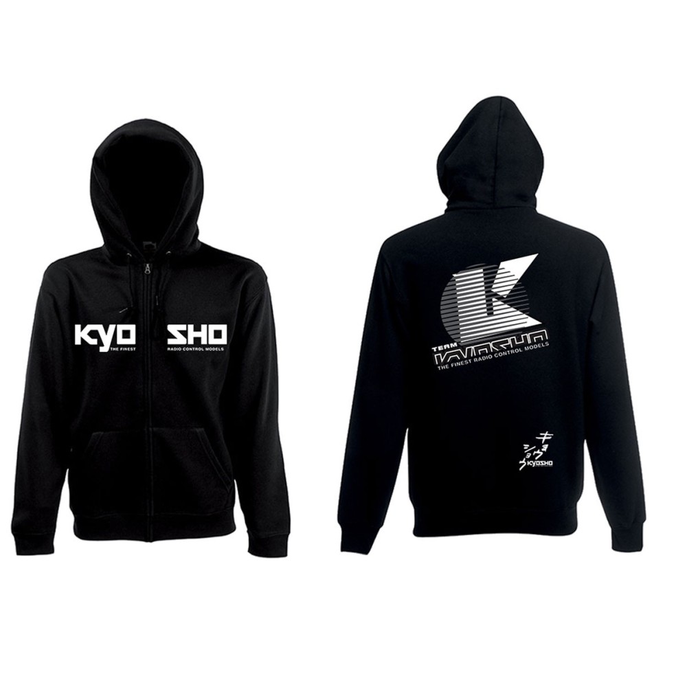 Sudadera con capucha y cremallera 2022 negra tamaño 3XL Kyosho K.88025-3XL Sudadera con capucha y cremallera 2022 negra tamaño 3XL Kyosho K.88025-3XL