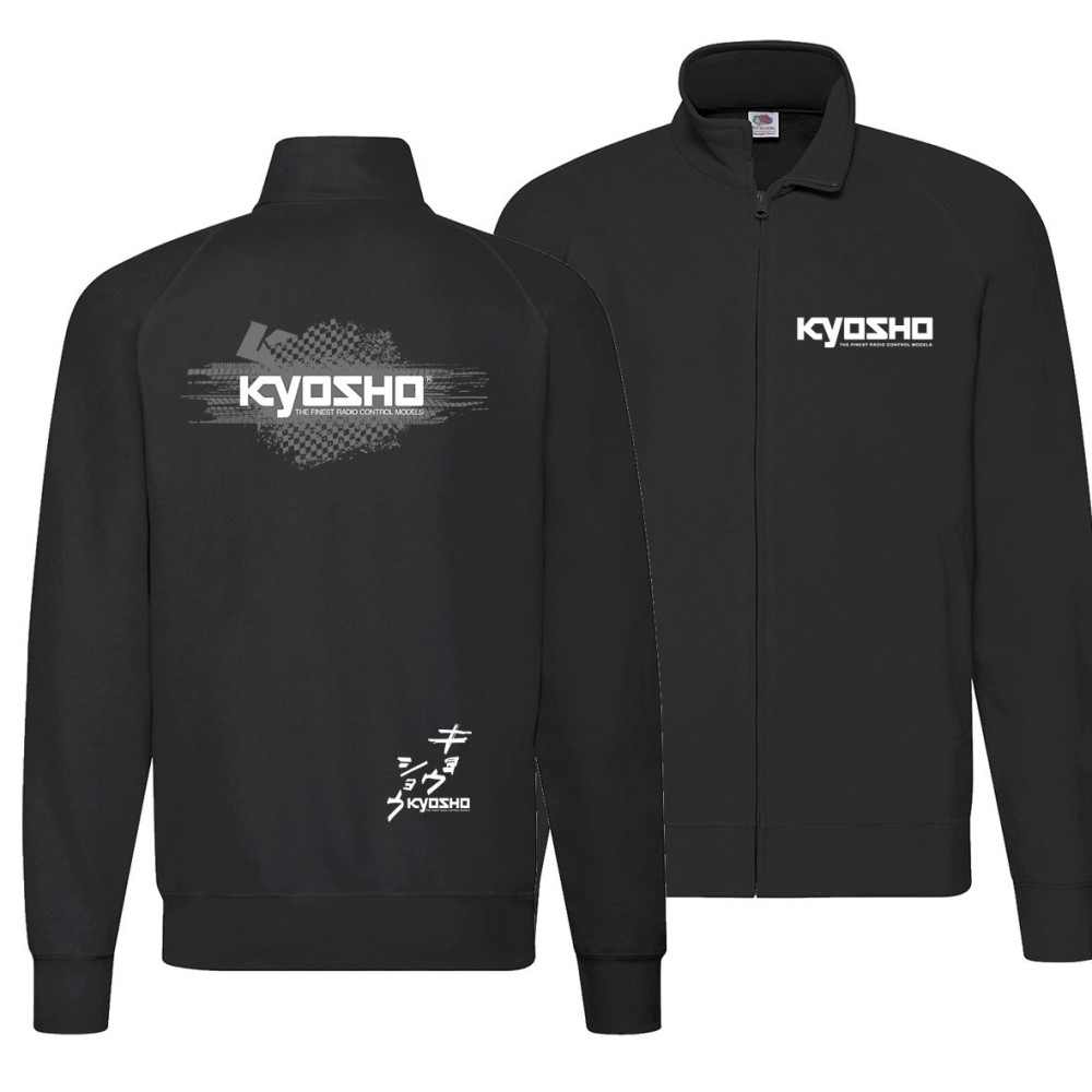 Kyosho Sudadera con cremallera K23 Negra - XL K.88030-XL Kyosho Sudadera con cremallera K23 Negra - XL K.88030-XL