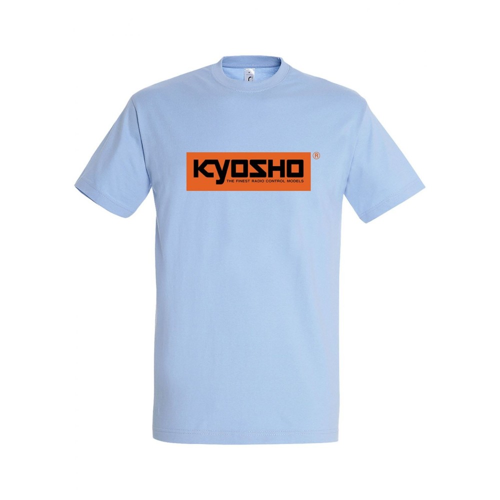 Camiseta primavera 24 azul cielo y naranja Kyosho K.88252-4XL