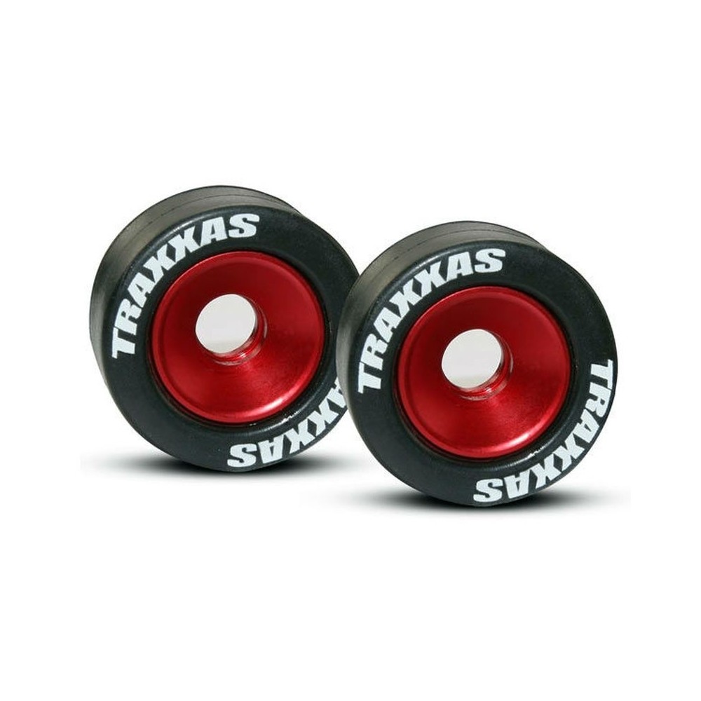 Traxxas Wheels aluminum (red-anodized) (2) 5x8mm ball bearings (4) TRX5186