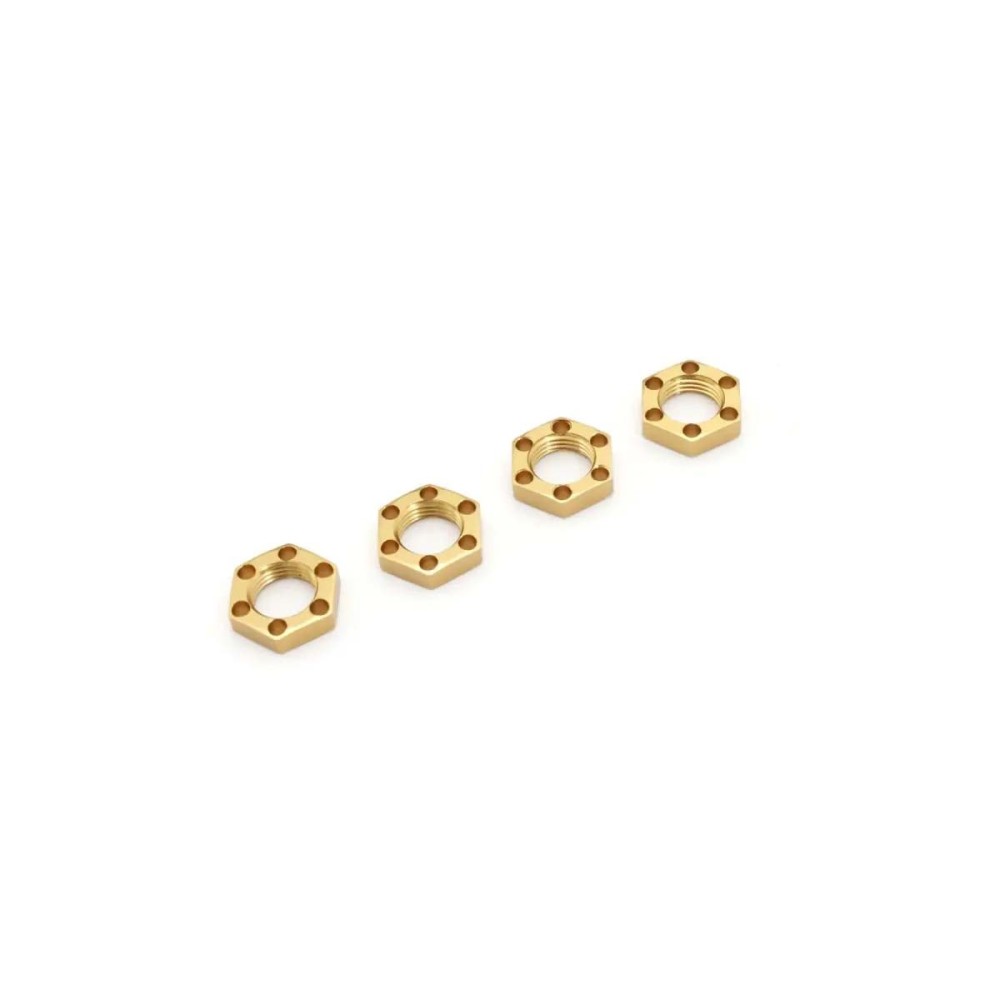 Tuercas rueda aligeradas Kyosho Fantom 4WD Ext dorado Tuercas rueda aligeradas Kyosho Fantom 4WD Ext dorado