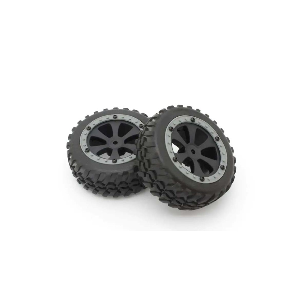 Ruedas montadas y pegadas EZ Series SandMaster 1/10 EP gris Kyosho K.EZTH002GY