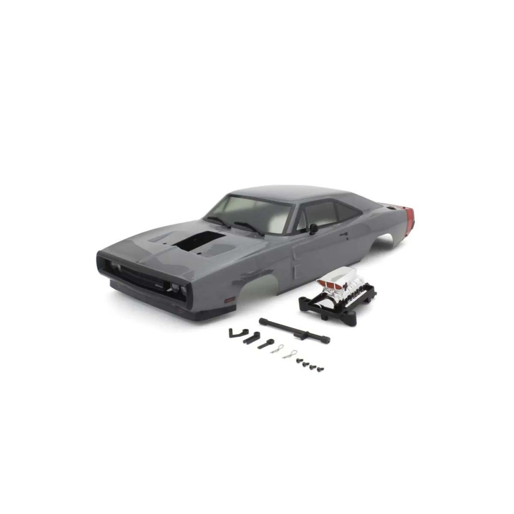 Carrocería Dodge Charger 1970 gris Kyosho Fazer VE Carrocería Dodge Charger 1970 gris Kyosho Fazer VE