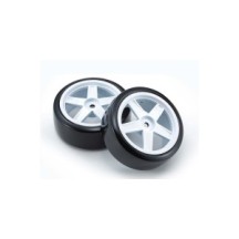 Neumaticos Drift FZ02 5-Spoke White 1:10 Fazer 2.0 (2) K.FATH704WD