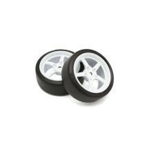 Neumaticos FZ02 5-Spoke Blancas Llantas 1:10 Fazer 2.0 (2) Rally K.FATH705WD