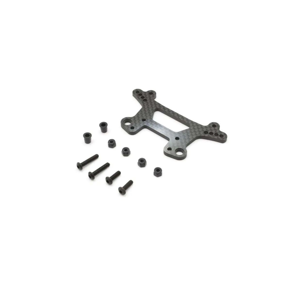 Soporte amortiguador trasero rally carbono