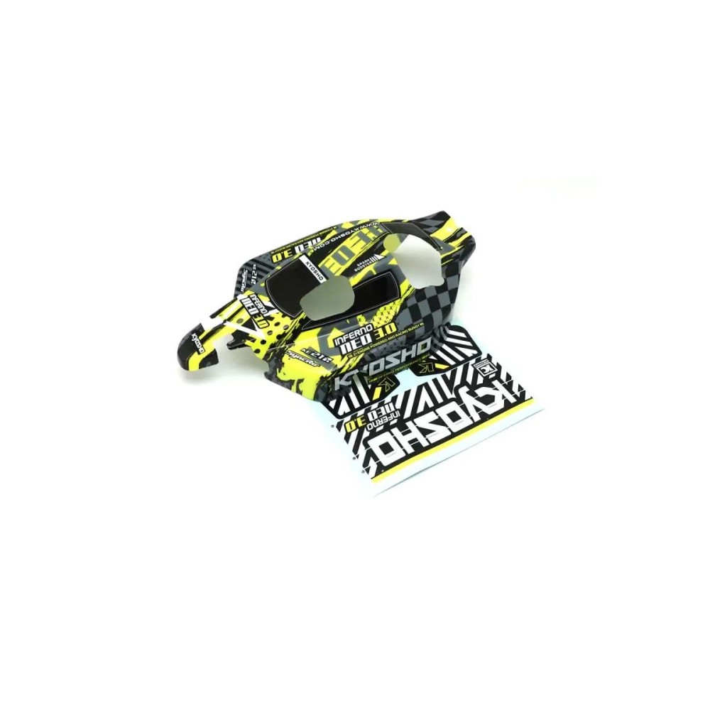 Carrocería Kyosho Inferno NEO 3.0 Type 6 amarilla Carrocería Kyosho Inferno NEO 3.0 Type 6 amarilla