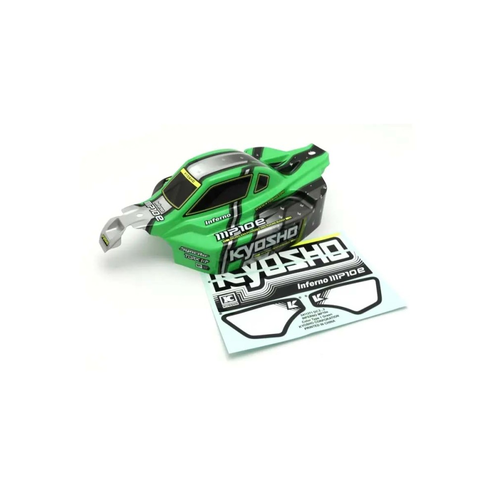 Carrocería Kyosho Inferno MP10e Readyset verde Carrocería Kyosho Inferno MP10e Readyset verde