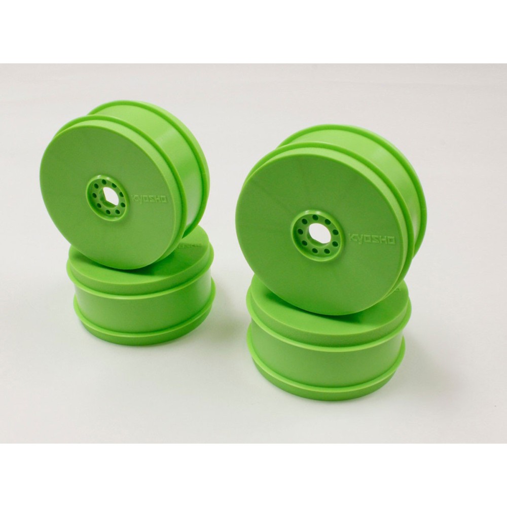 Llantas Kyosho Inferno MP9-MP10 verdes 4 unidades Llantas Kyosho Inferno MP9-MP10 verdes 4 unidades