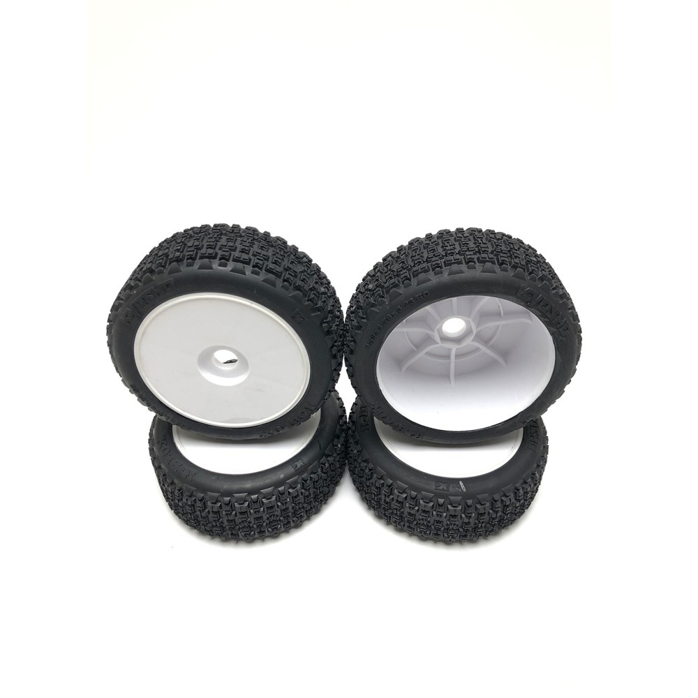 Ruedas Inferno MP9 V2 Readyset blancas 4 unidades montadas Ruedas Inferno MP9 V2 Readyset blancas 4 unidades montadas