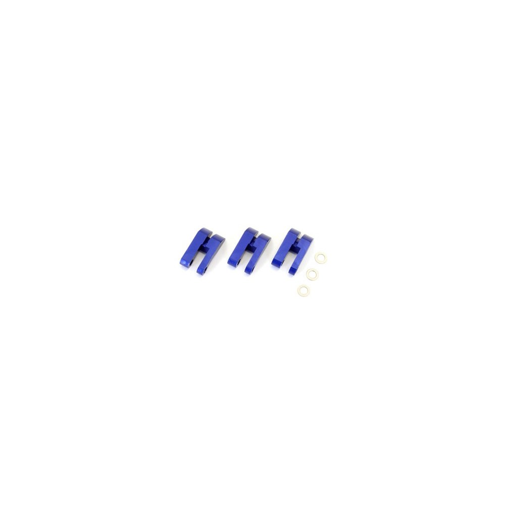 Mazas embrague 3 puntos aluminio azul Kyosho
