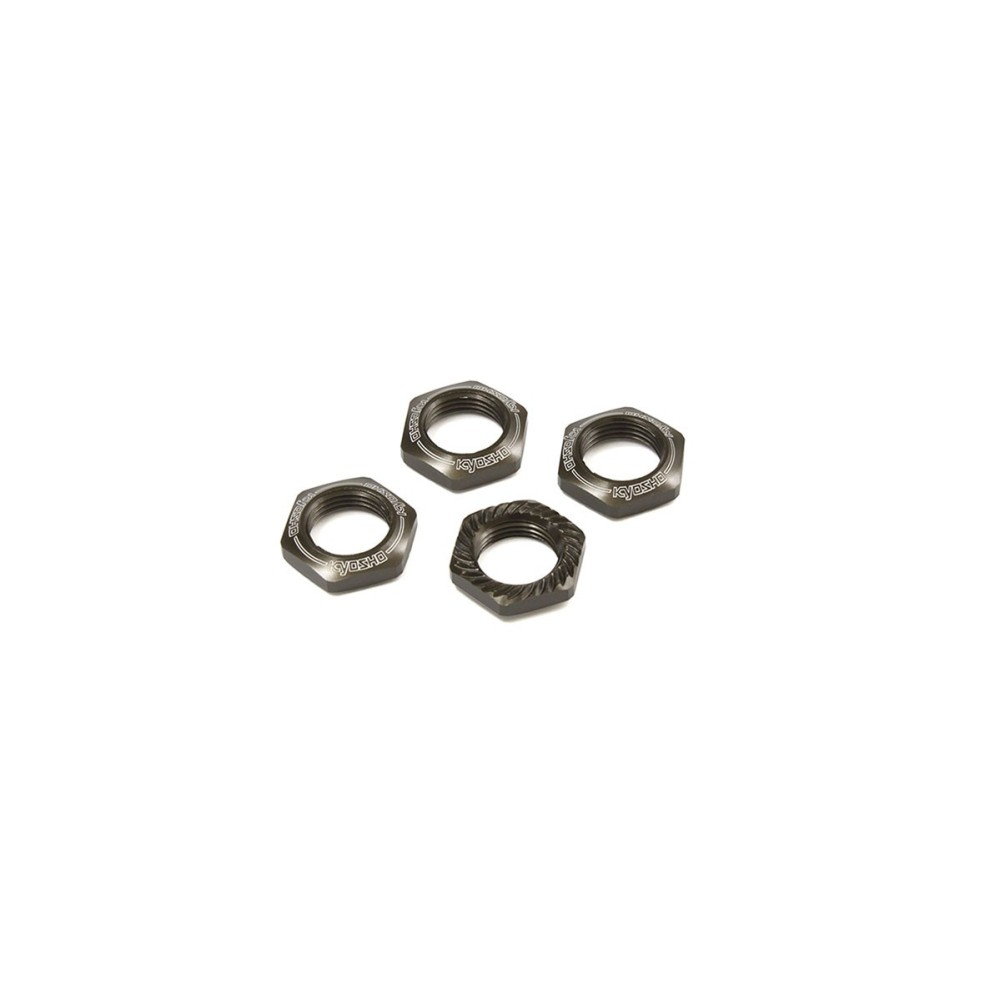 Tuercas de ruedas Kyosho Inferno 1:8 (4) Gun Metal (Serrado) K.IFW472GM Tuercas de ruedas Kyosho Inferno 1:8 (4) Gun Metal (Serrado) K.IFW472GM