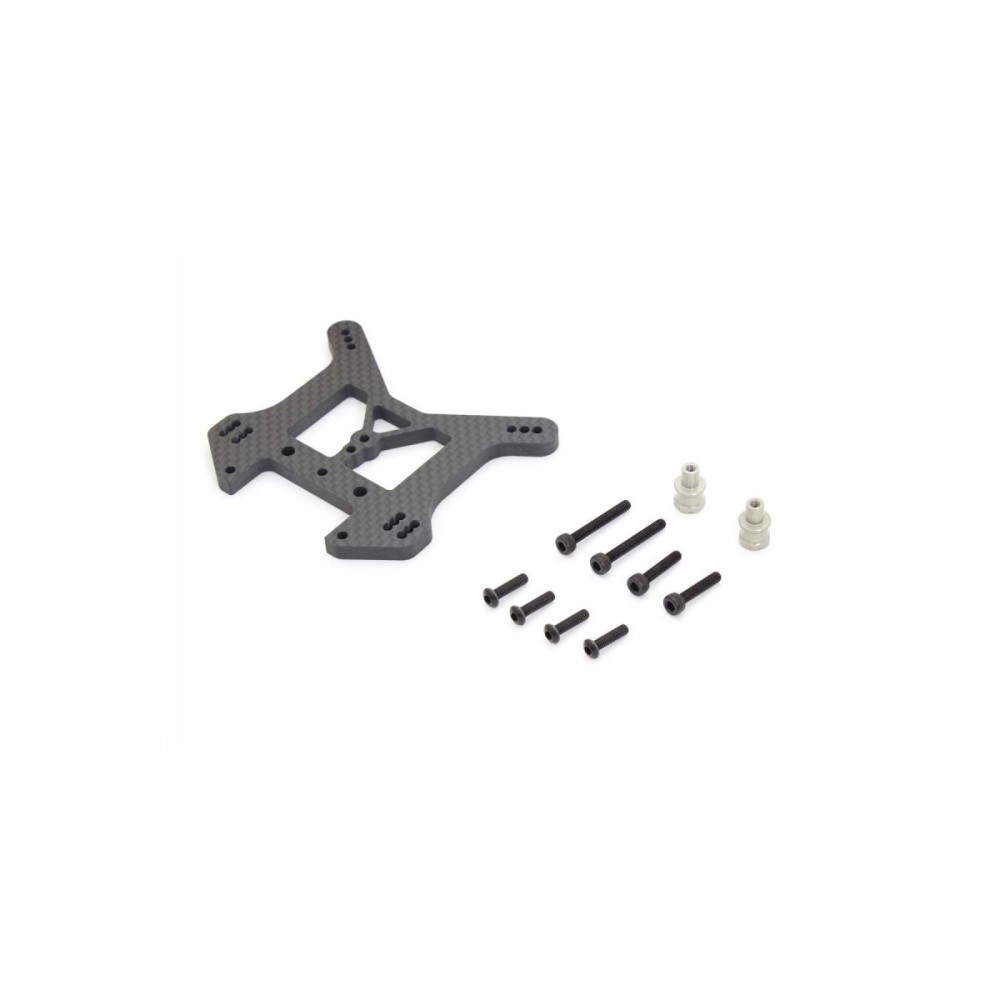 Soporte amortiguador trasero carbono 58mm
