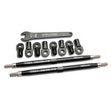 Traxxas Toe links revo (tubes 7075-t6 aluminum black)(128mm fits) TRX5338A
