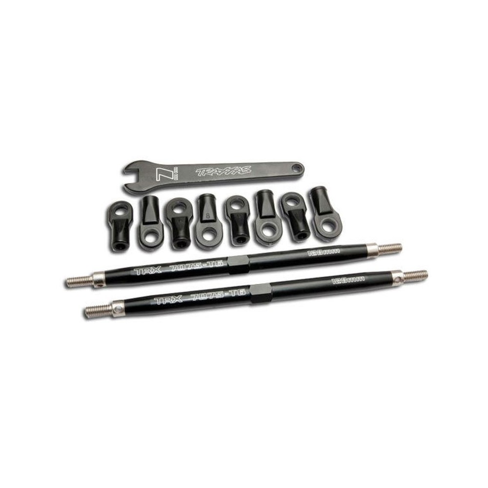 Varillas de convergencia Revo de aluminio 7075-T6 anodizado negro Traxxas TRX5338A Varillas de convergencia Revo de aluminio 7075-T6 anodizado negro Traxxas TRX5338A